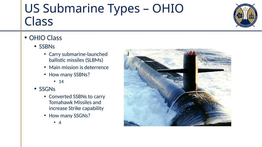 Submarine Types & Construction Sections 10.1-10.2 - slide 13 of 30