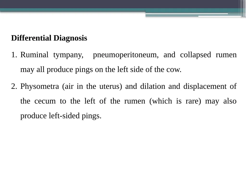 Abomasal Displacement and Volvulus By Dr. Hussein - slide 7 of 16