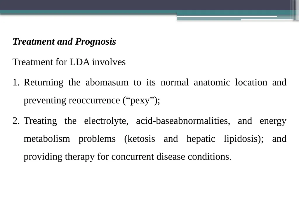 Abomasal Displacement and Volvulus By Dr. Hussein - slide 9 of 16