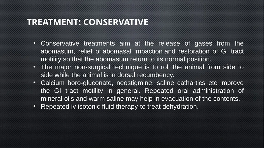 Ruminant Stomach –Abomasal displacement Gulshan - slide 11 of 16