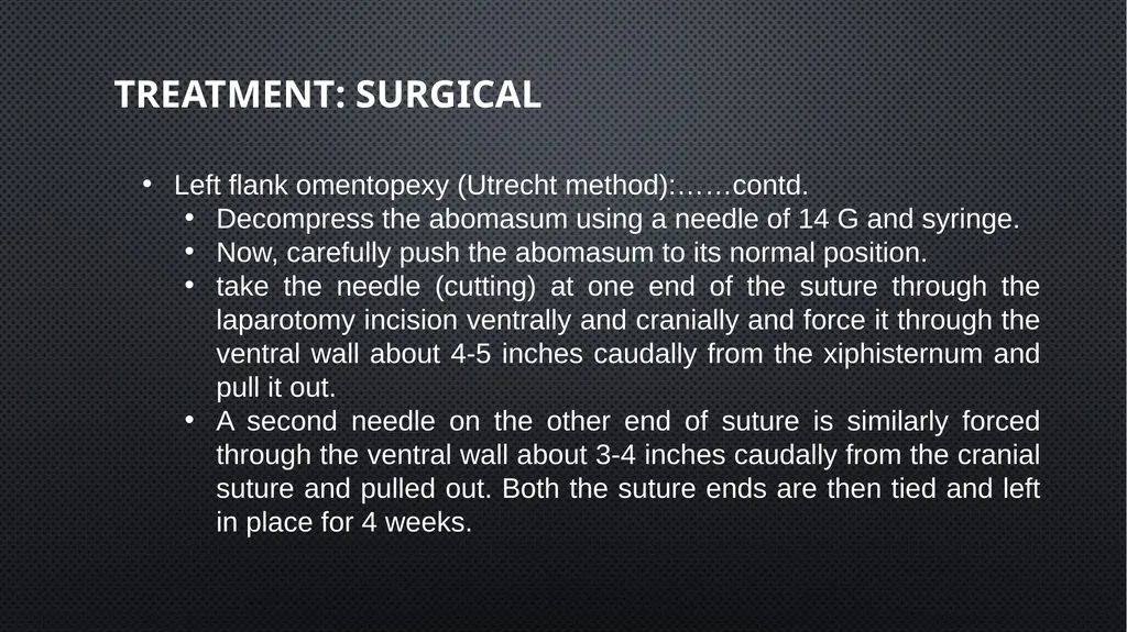 Ruminant Stomach –Abomasal displacement Gulshan - slide 13 of 16
