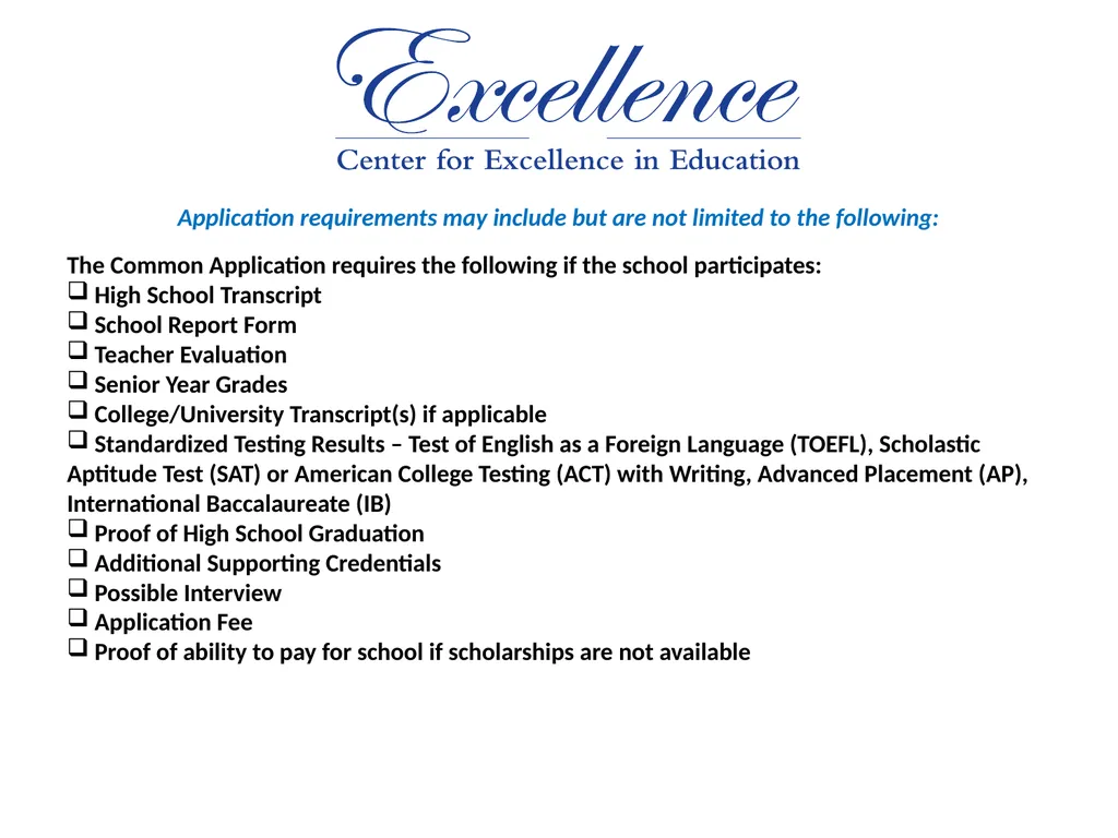 Understanding the College Application Process - slide 26 of 35