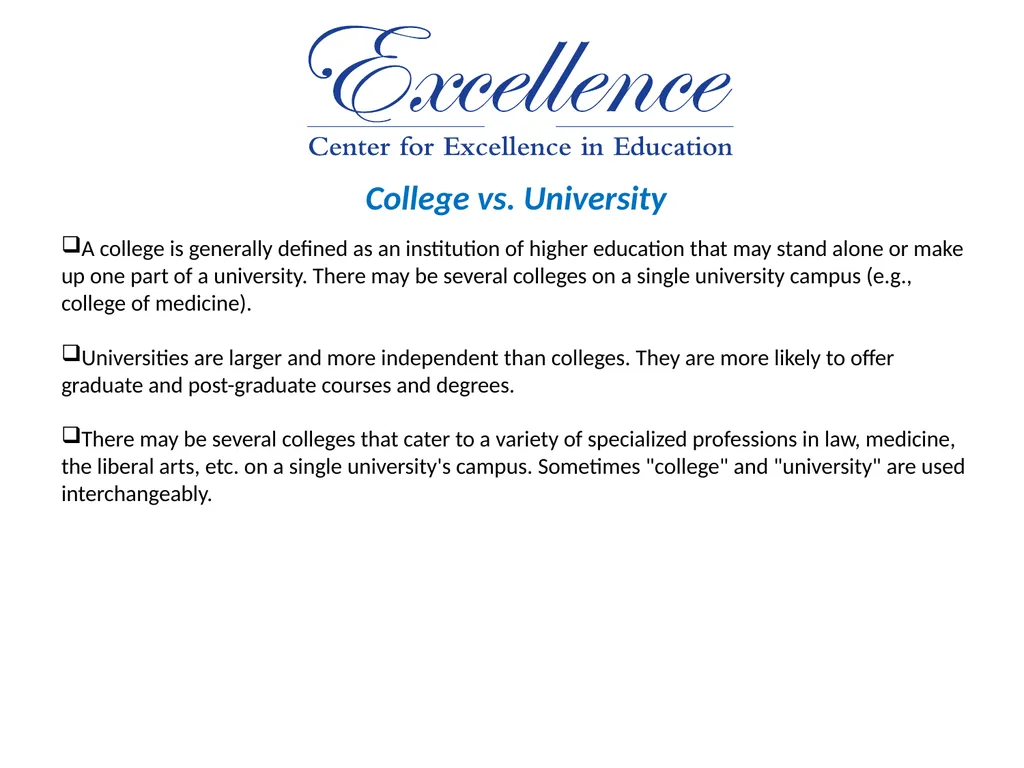 Understanding the College Application Process - slide 5 of 35