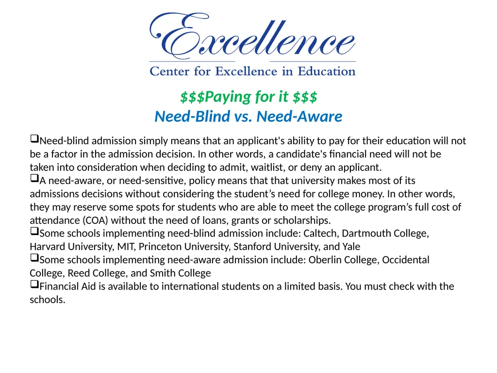 Understanding the College Application Process - slide 29 of 35
