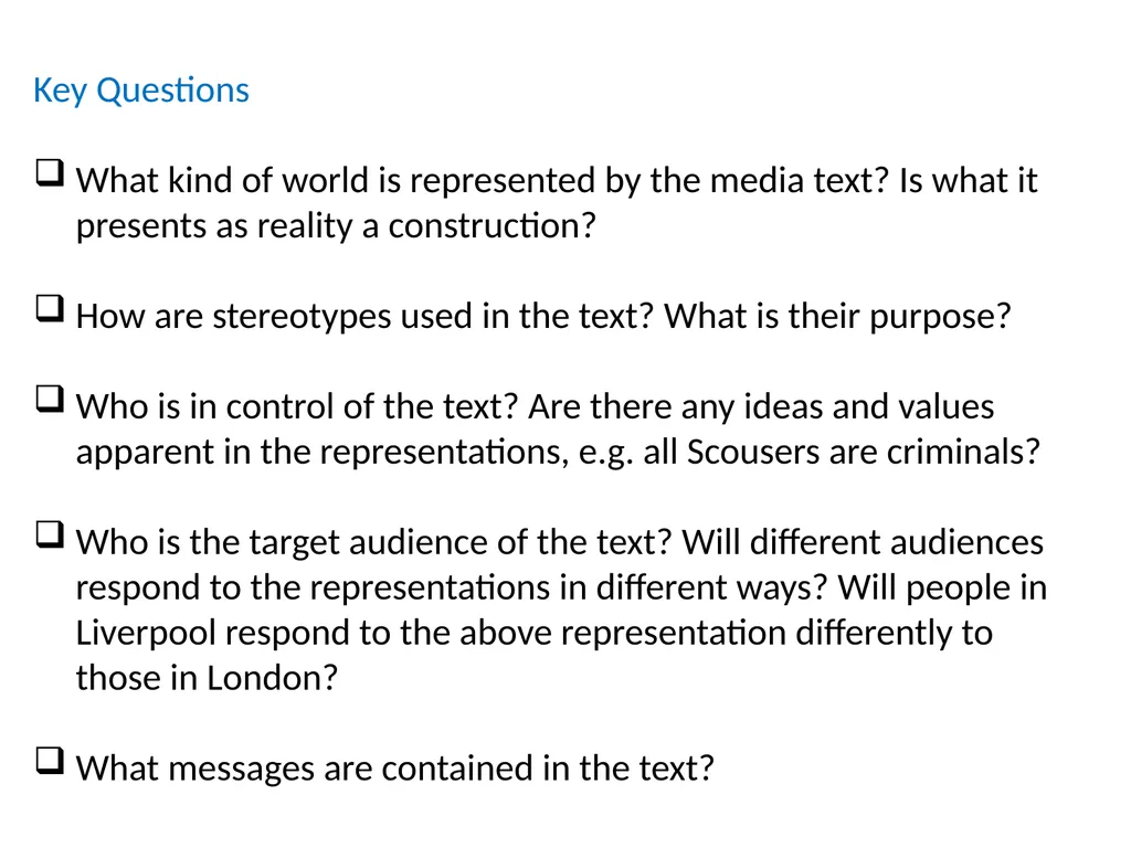 REPRESENTATION What do we mean by REPRESENTATION? - slide 3 of 11