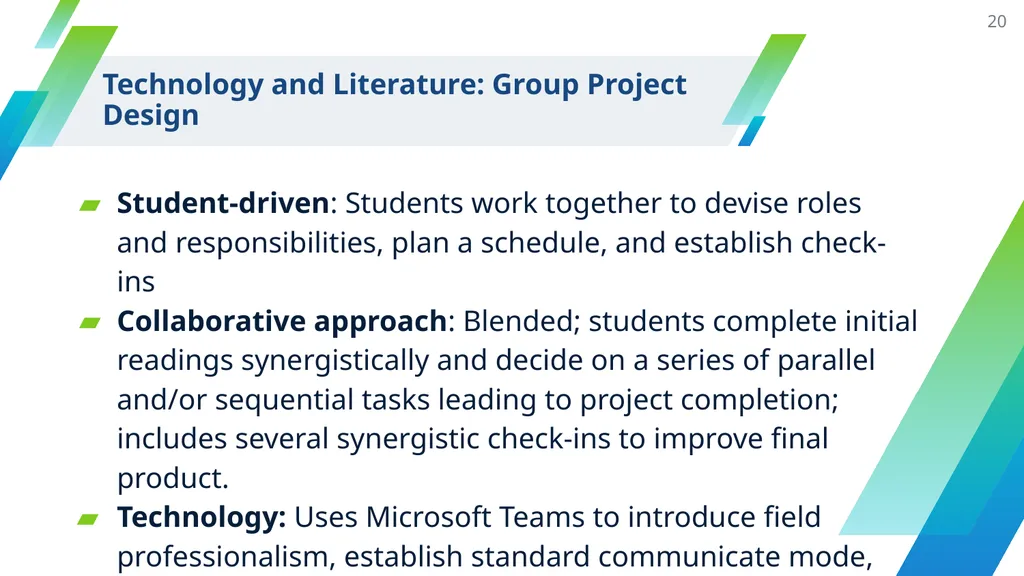 Collaborative Work and Group Project Design - slide 20 of 35