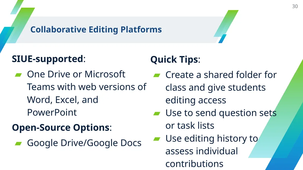 Collaborative Work and Group Project Design - slide 30 of 35