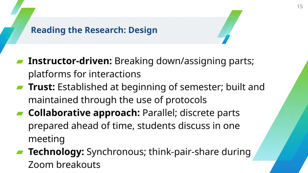 Collaborative Work and Group Project Design - slide 15 of 35
