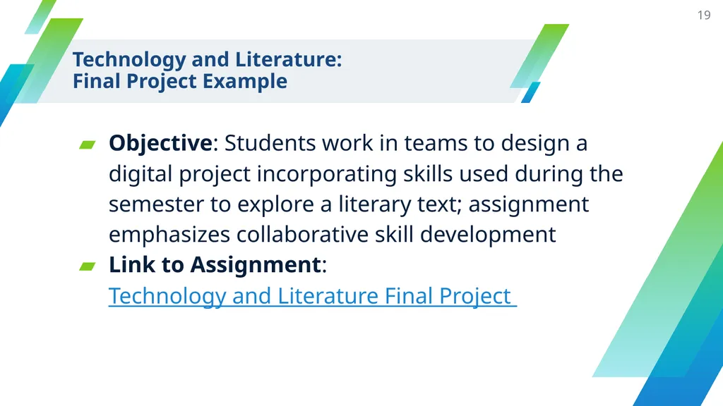 Collaborative Work and Group Project Design - slide 19 of 35