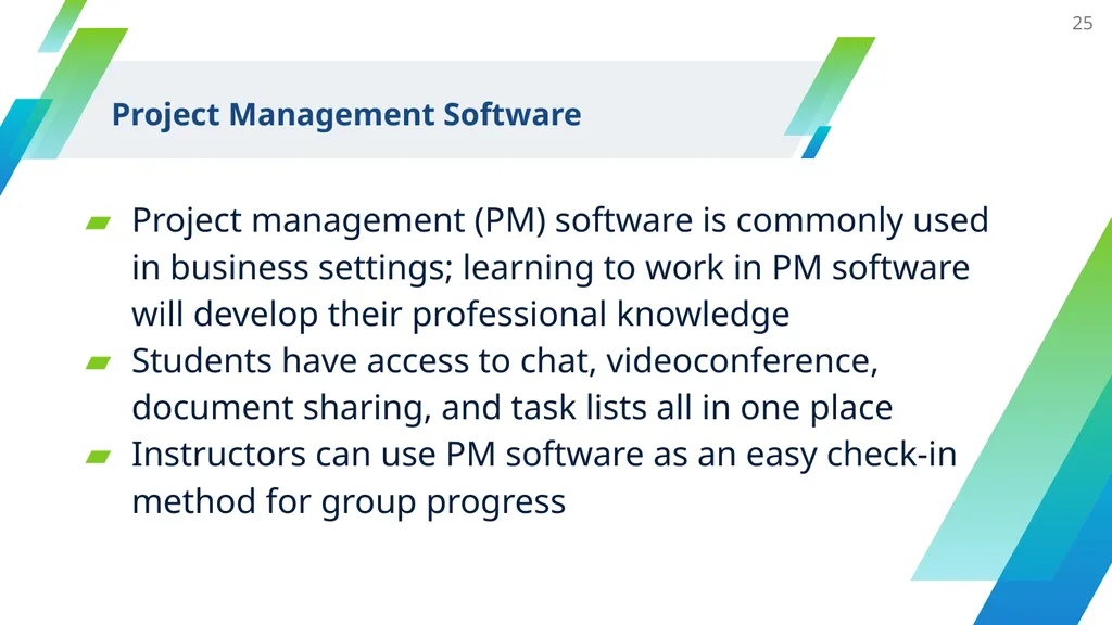 Collaborative Work and Group Project Design - slide 25 of 35