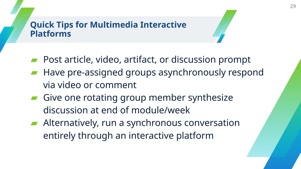 Collaborative Work and Group Project Design - slide 29 of 35