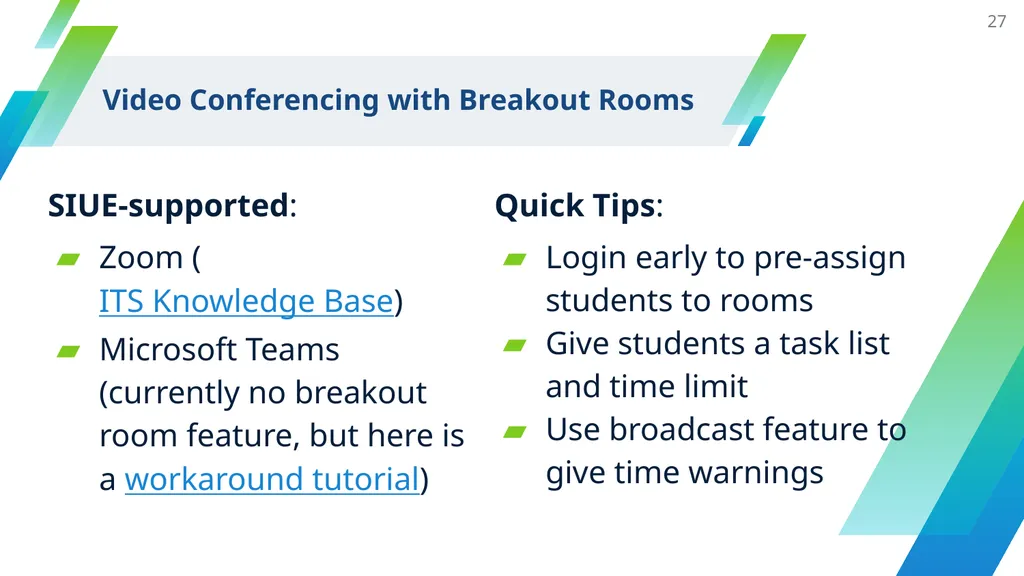Collaborative Work and Group Project Design - slide 27 of 35