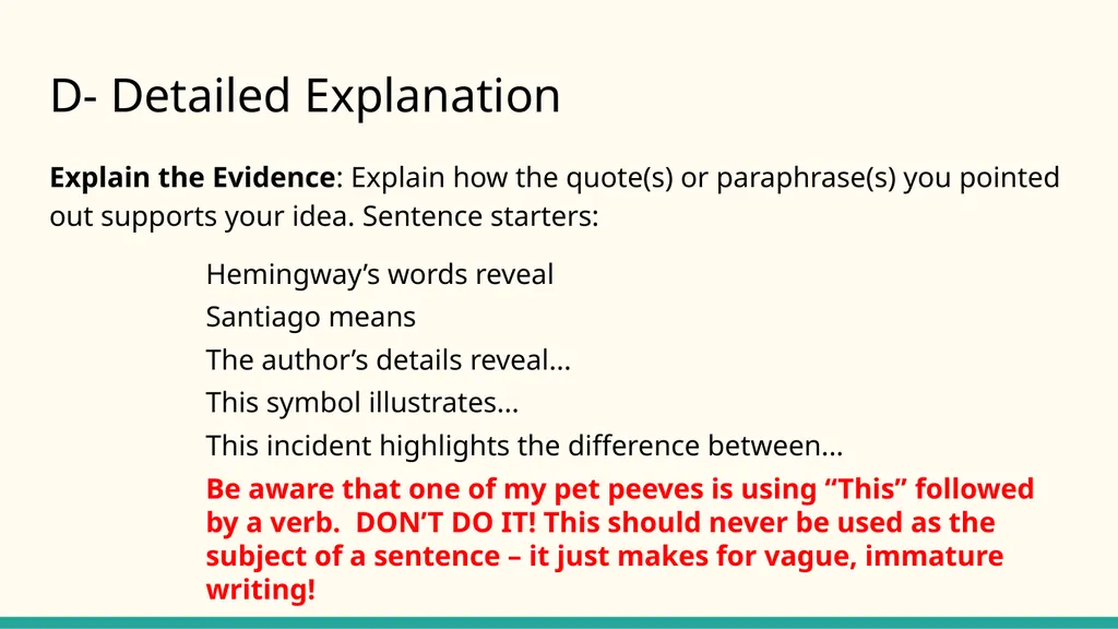 TIDIDE Writing Your flawless guide to writing a - slide 13 of 20