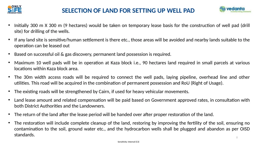 Presentation to Expert Appraisal Committee (EAC) - slide 8 of 35