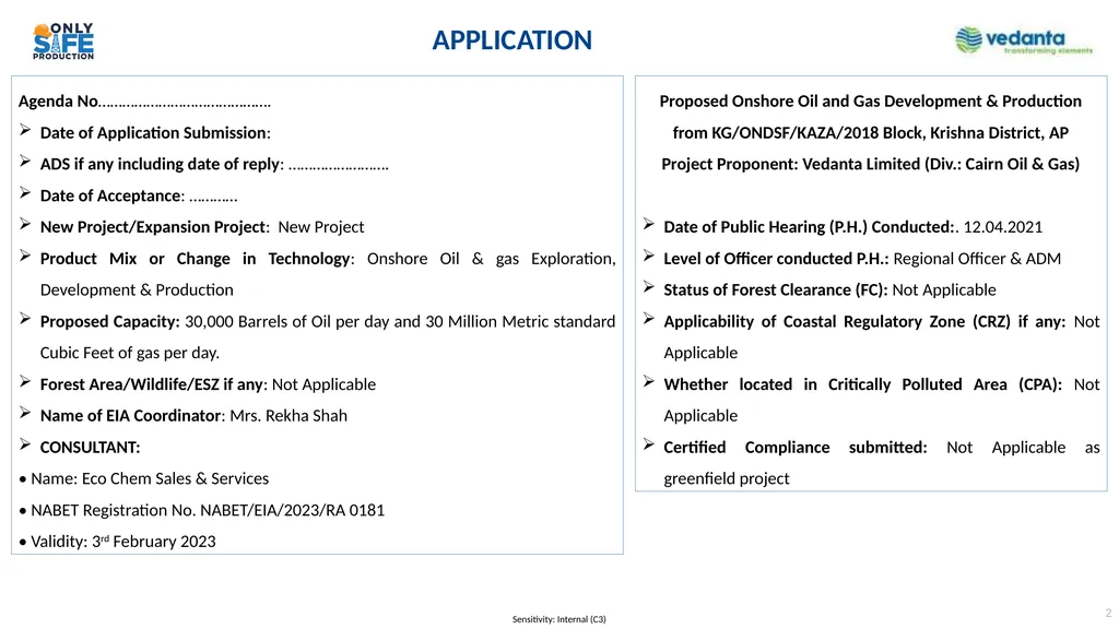 Presentation to Expert Appraisal Committee (EAC) - slide 2 of 35