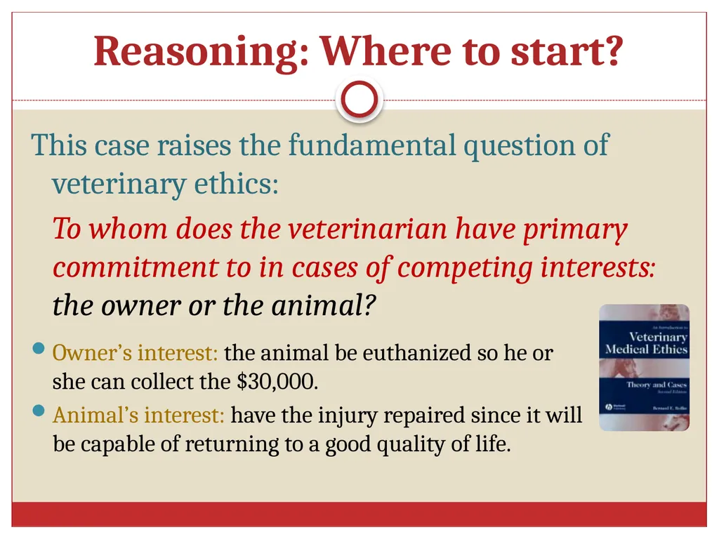 Ethics in Veterinary Medicine What is Ethics? - slide 5 of 30