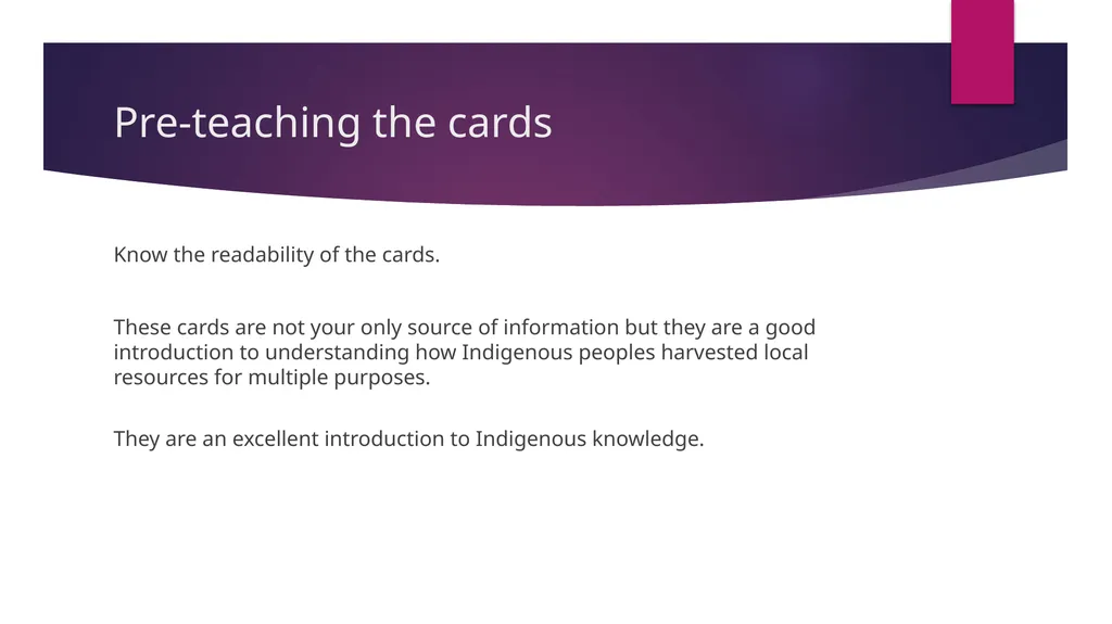 Connecting Indigenous Knowledge and Outdoor - slide 6 of 27