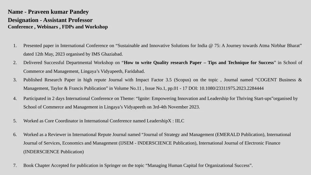 Choose to know VIDYAPEETH LINGAYA’S - slide 12 of 26