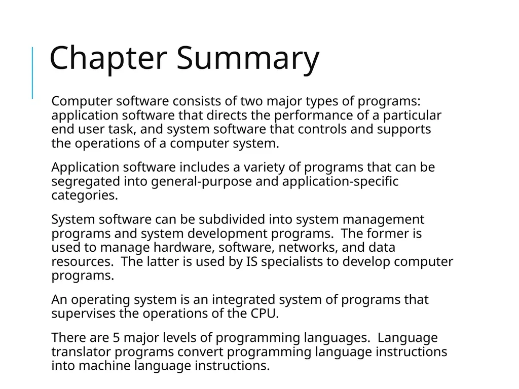 4 Computer Software OS C++ Compiler Assembler - slide 21 of 22