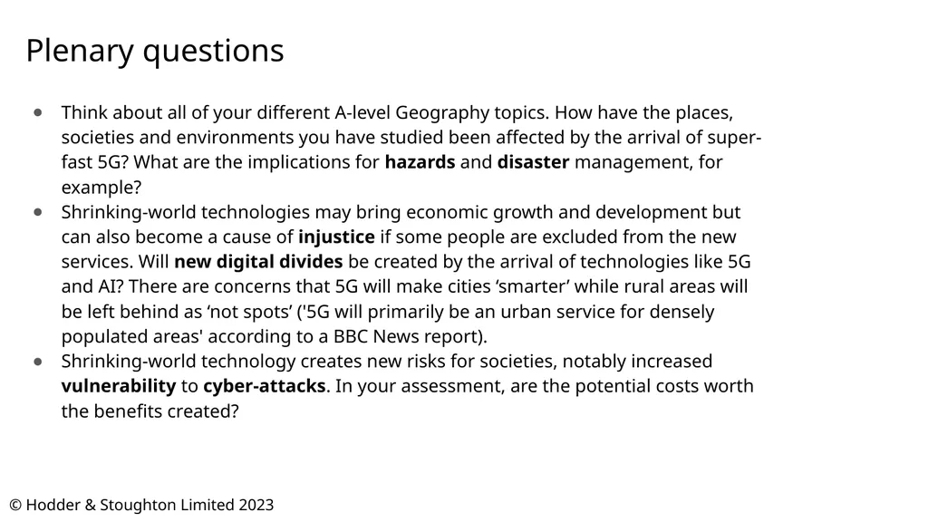 The Shrinking World Effect 2023 update Simon Oakes - slide 11 of 11