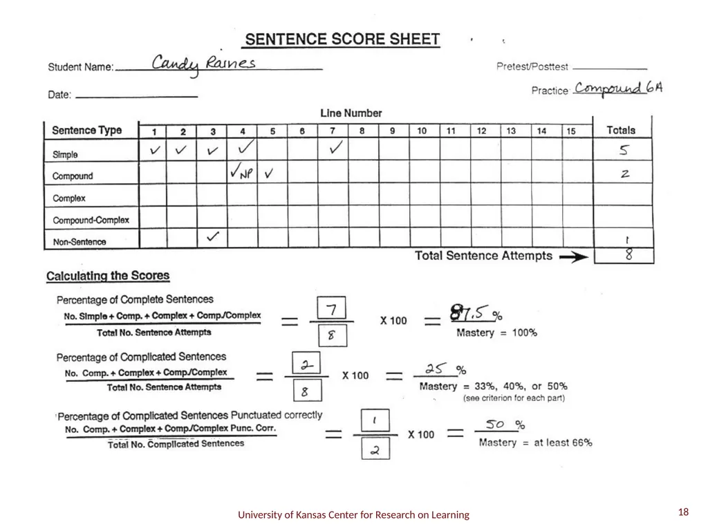 Compound Sentence 1 A compound sentence has two or - slide 18 of 29