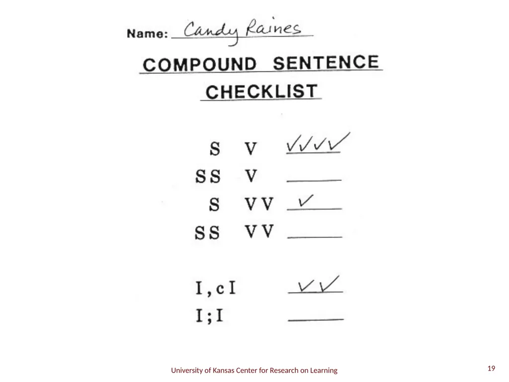 Compound Sentence 1 A compound sentence has two or - slide 19 of 29
