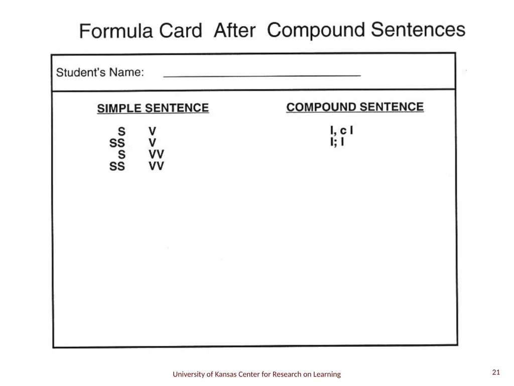 Compound Sentence 1 A compound sentence has two or - slide 21 of 29