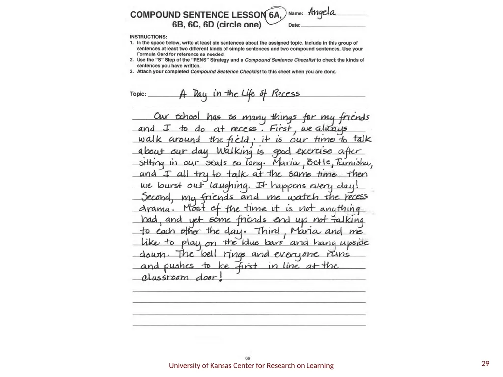 Compound Sentence 1 A compound sentence has two or - slide 29 of 29
