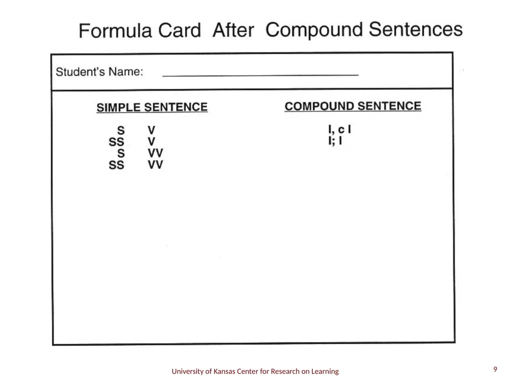 Compound Sentence 1 A compound sentence has two or - slide 9 of 29