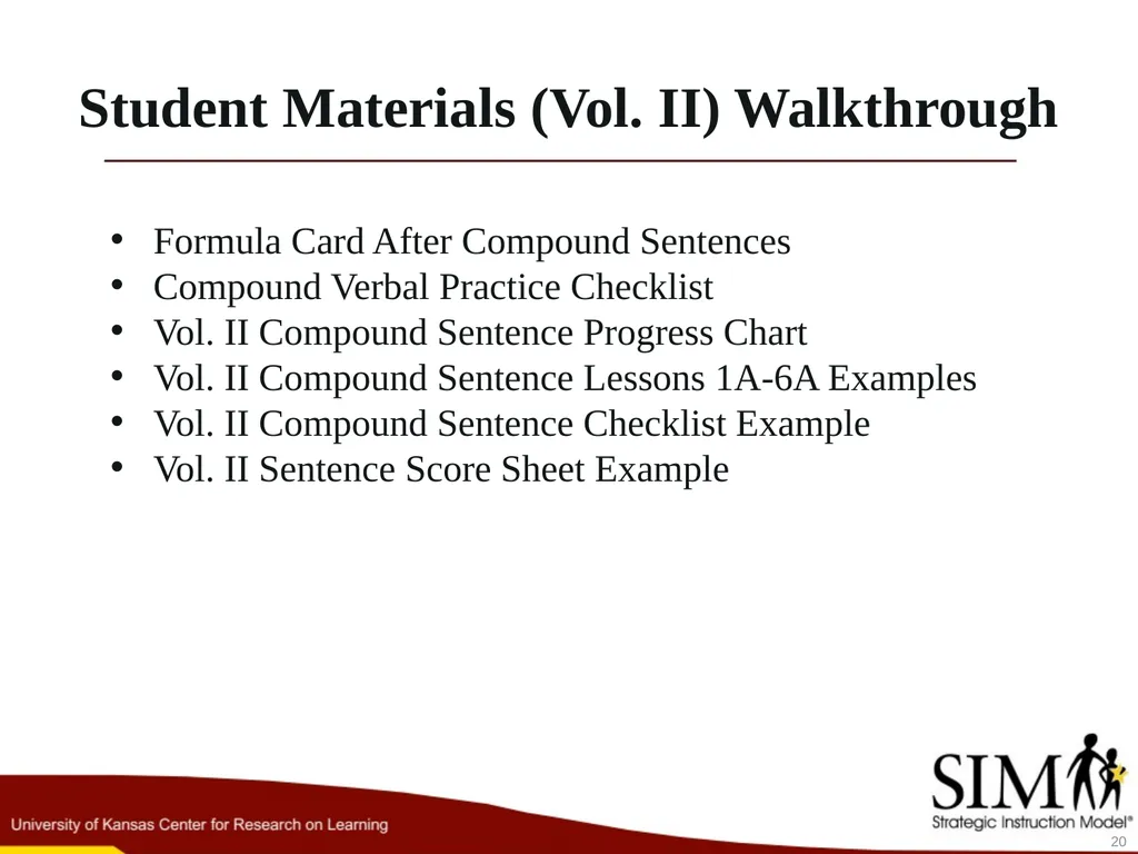 Compound Sentence 1 A compound sentence has two or - slide 20 of 29