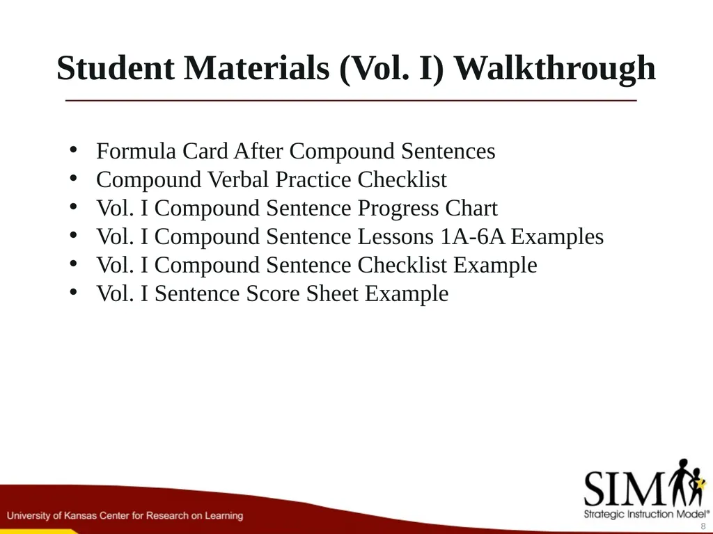 Compound Sentence 1 A compound sentence has two or - slide 8 of 29