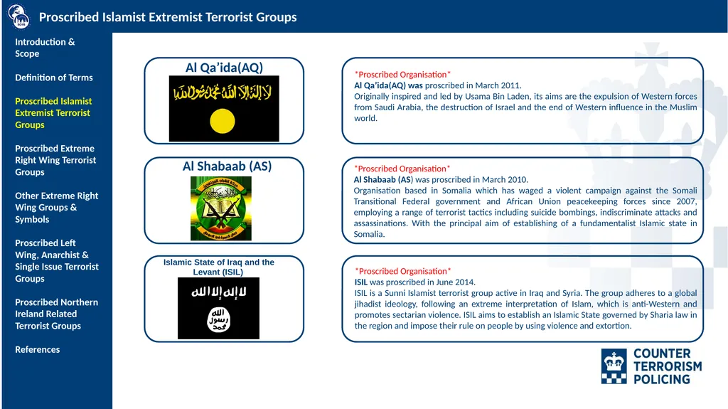 SO15 Counter Terrorism Command PROSCRIBED AND - slide 4 of 15