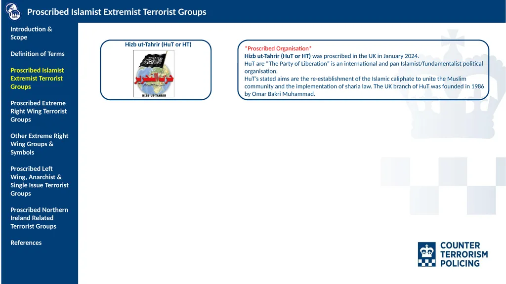 SO15 Counter Terrorism Command PROSCRIBED AND - slide 6 of 15
