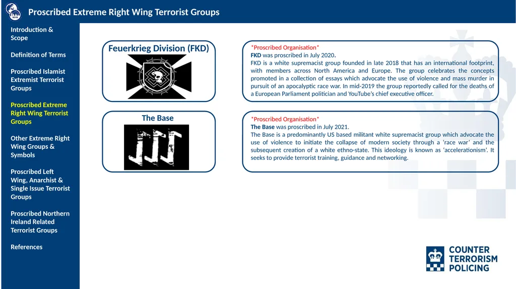SO15 Counter Terrorism Command PROSCRIBED AND - slide 8 of 15