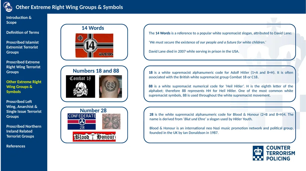 SO15 Counter Terrorism Command PROSCRIBED AND - slide 9 of 15