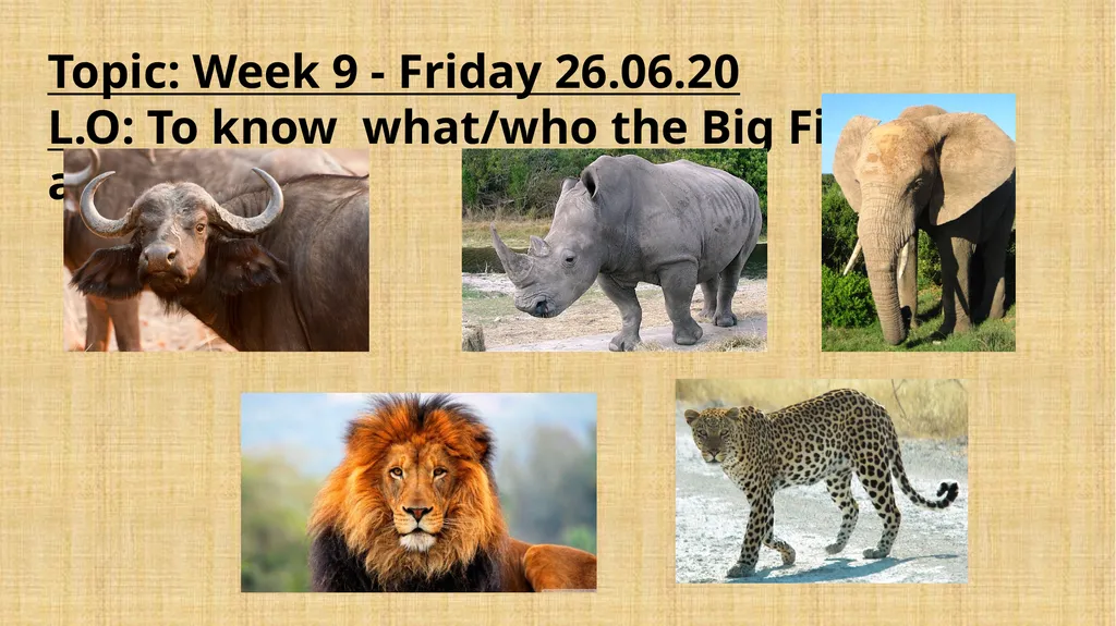 Topic: Week 9 - Friday 26.06.20 L.O: To know - slide 1 of 8