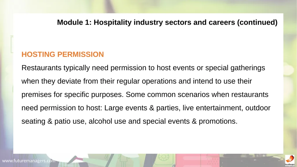Hospitality Studies Grade 9 www.futuremanagers.com - slide 10 of 63