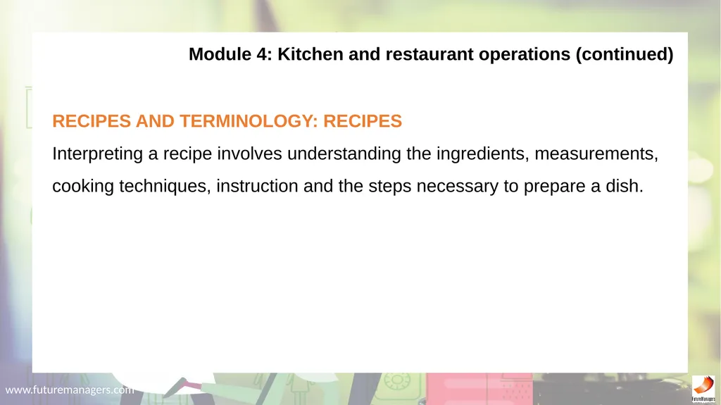 Hospitality Studies Grade 9 www.futuremanagers.com - slide 27 of 63