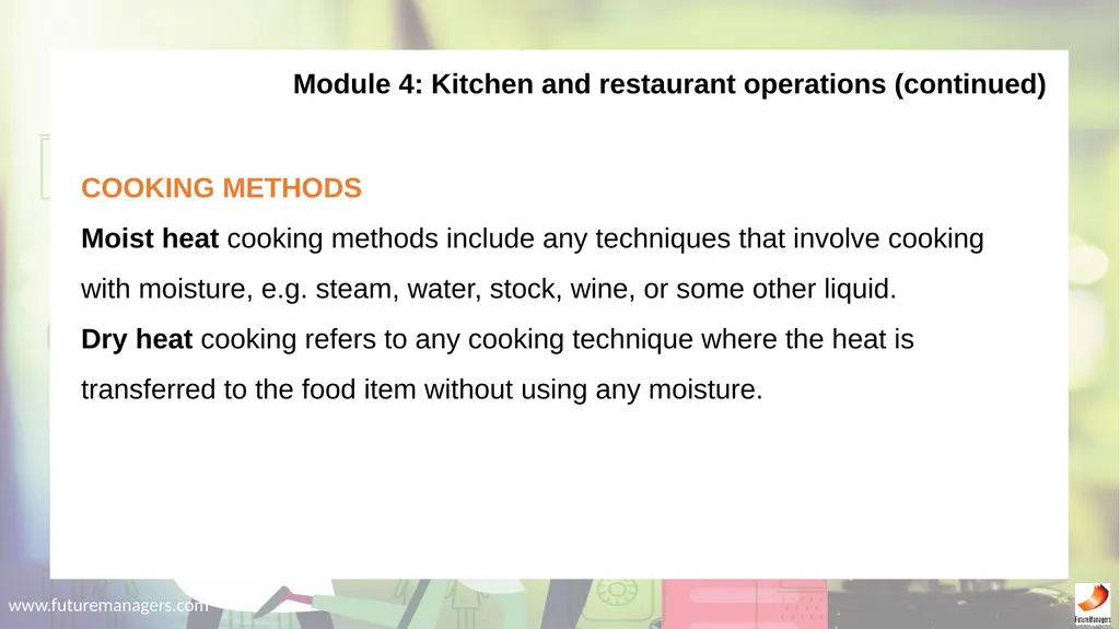 Hospitality Studies Grade 9 www.futuremanagers.com - slide 31 of 63