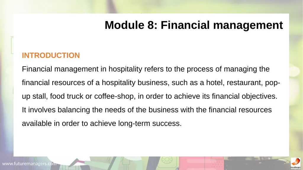 Hospitality Studies Grade 9 www.futuremanagers.com - slide 53 of 63