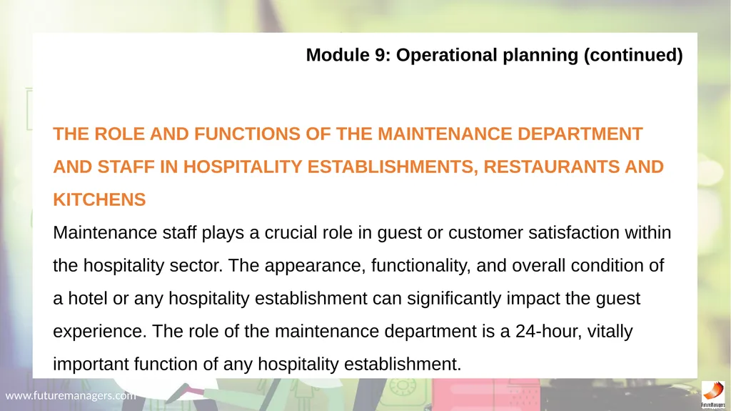 Hospitality Studies Grade 9 www.futuremanagers.com - slide 59 of 63