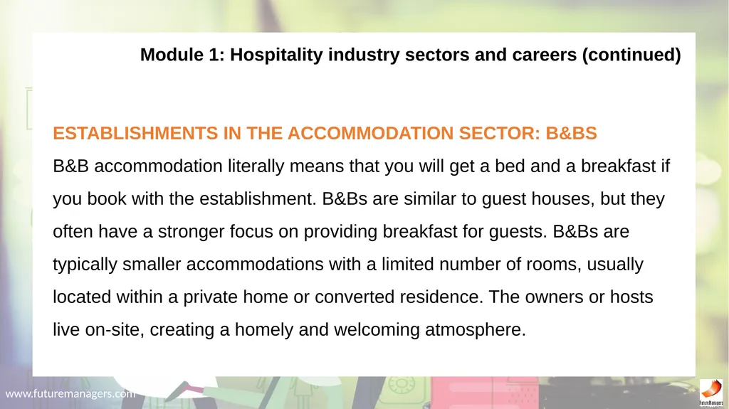 Hospitality Studies Grade 9 www.futuremanagers.com - slide 6 of 63