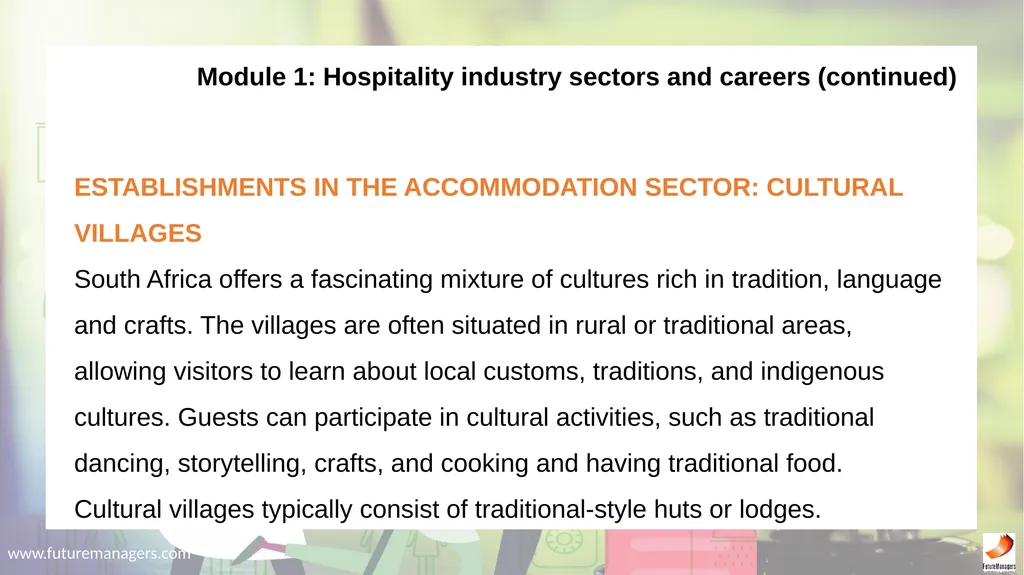 Hospitality Studies Grade 9 www.futuremanagers.com - slide 7 of 63