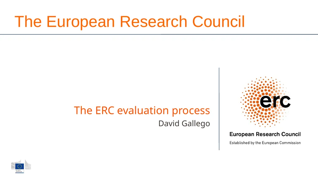 The European Research Council © Art & Build - slide 1 of 8