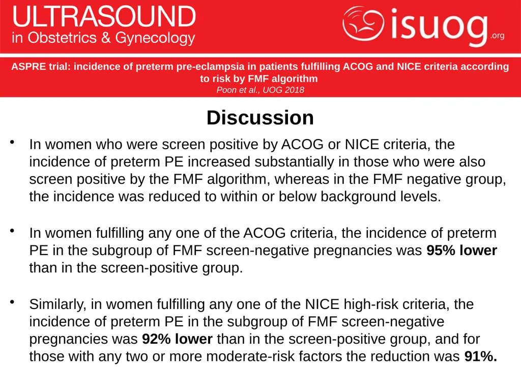 UOG Journal Club: June 2018 ASPRE trial: incidence - slide 12 of 15