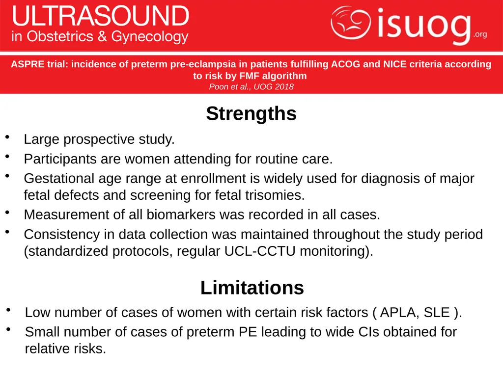 UOG Journal Club: June 2018 ASPRE trial: incidence - slide 13 of 15