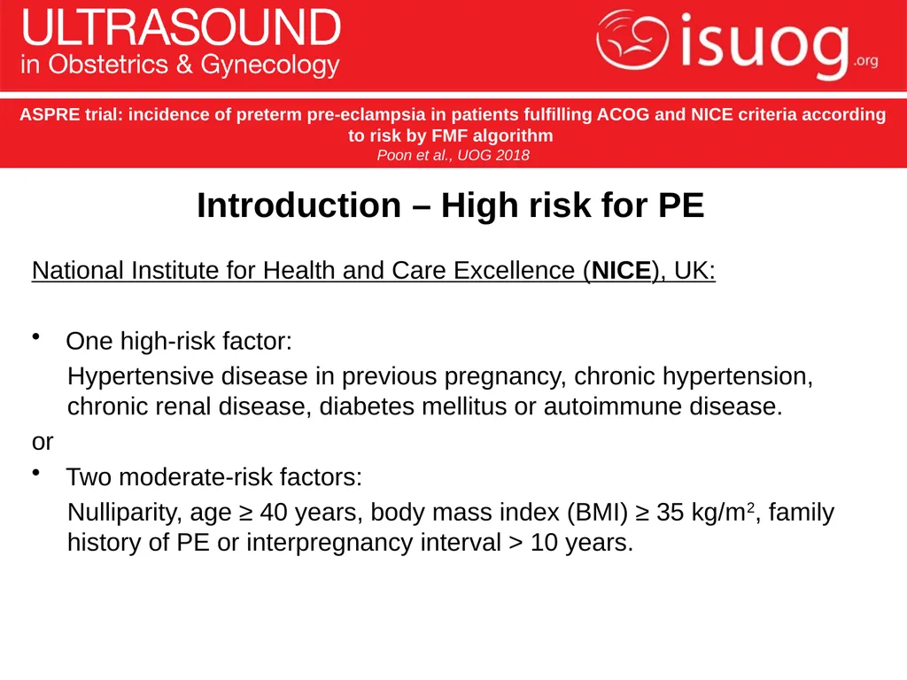 UOG Journal Club: June 2018 ASPRE trial: incidence - slide 3 of 15