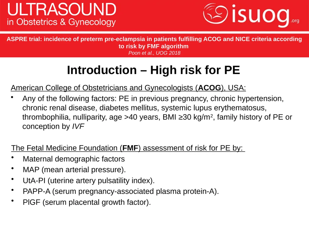 UOG Journal Club: June 2018 ASPRE trial: incidence - slide 4 of 15