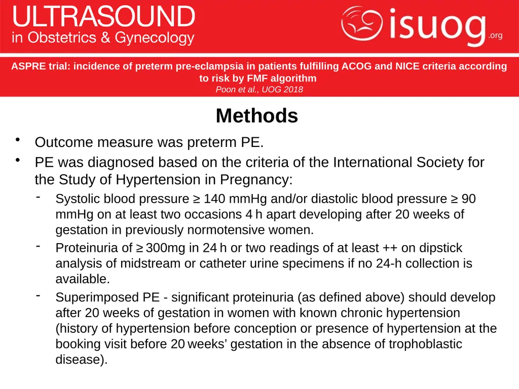 UOG Journal Club: June 2018 ASPRE trial: incidence - slide 7 of 15