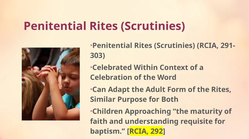 Preparing for and Celebrating the OCIA Rites with - slide 13 of 19